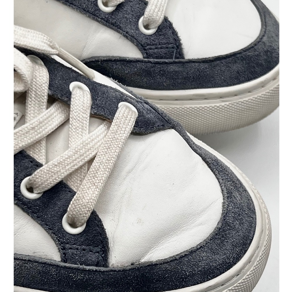 Tory Burch Color Block Signature T-Logo Leather Sneaker Shoes Wms Size 9.5M - Picture 7 of 10
